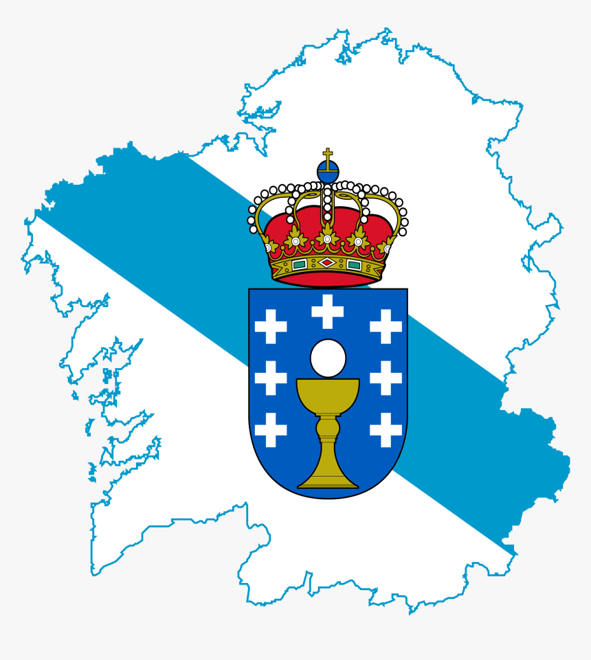 Thumb Image - Galicia Flag Map, HD Png Download, Free Download