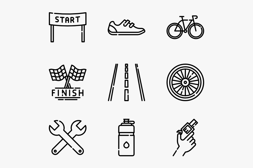 Road Bicycle Racing - New Year Icons Png, Transparent Png, Free Download