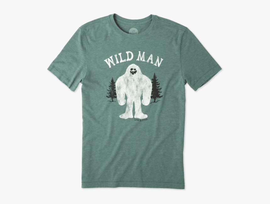 Men"s Wild Man Cool Tee - Wild Man T Shirt, HD Png Download, Free Download
