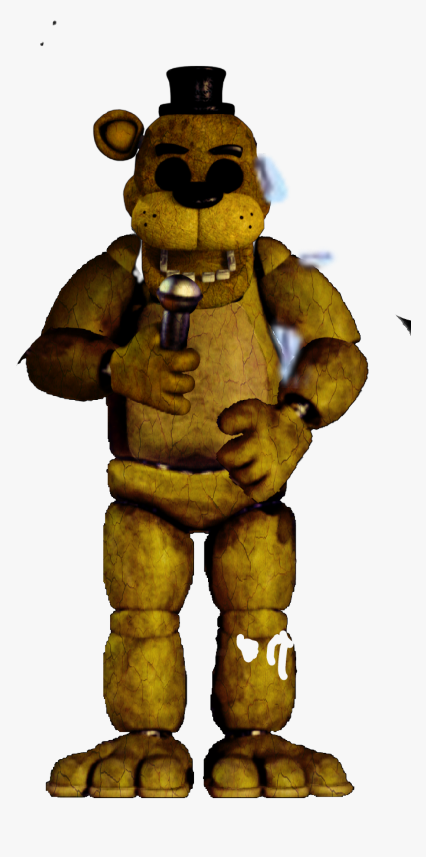 #dibujo Withered Golden Freddy Fnaf - Freddy Fnaf 1 Png, Transparent ...