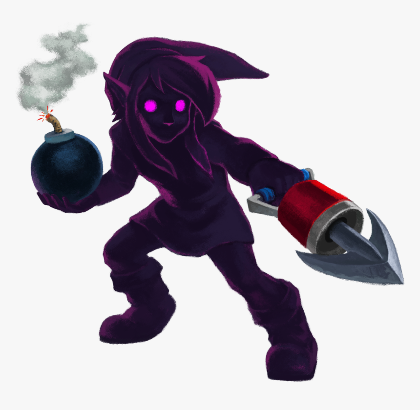 Shadow Of Evil Png - Shadow Link Dark Link, Transparent Png, Free Download