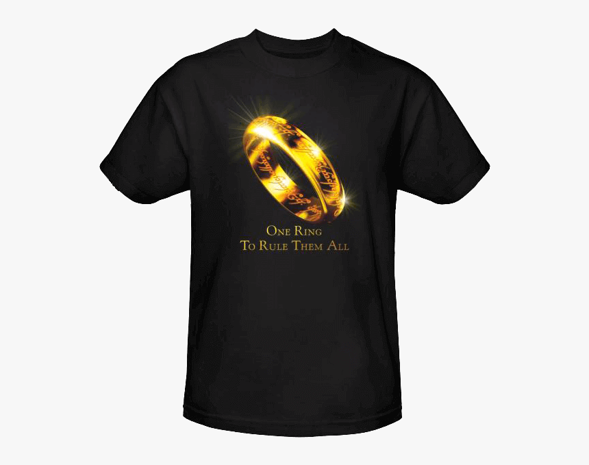 One Ring T-shirt - Lord Of The Rings, HD Png Download, Free Download