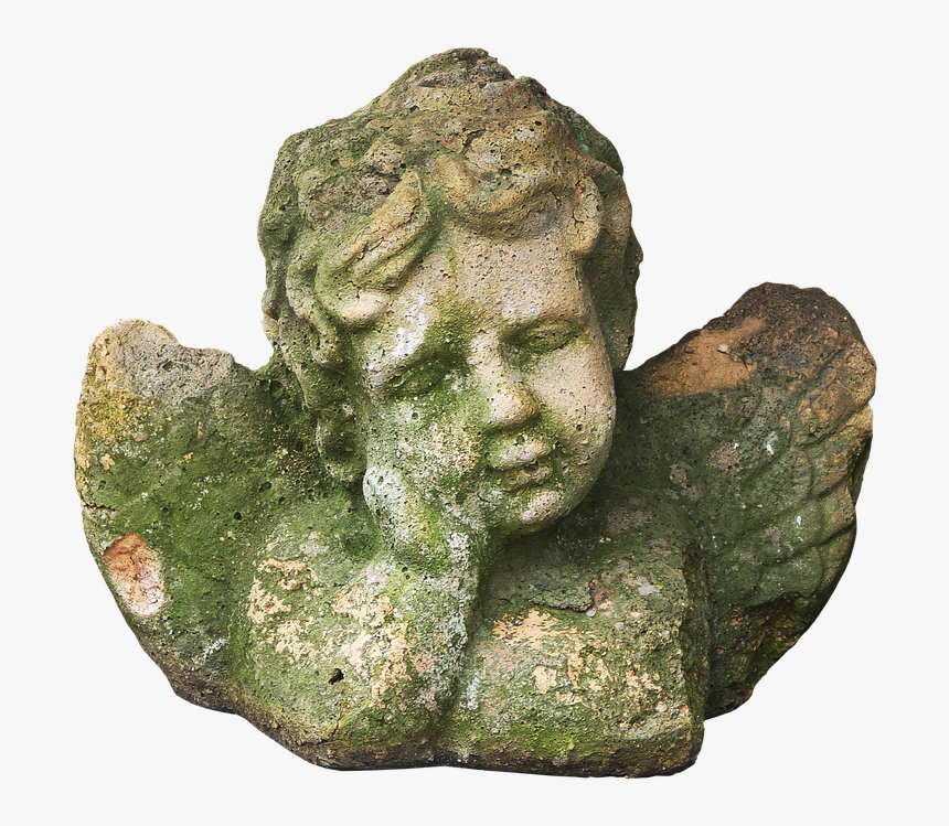 Figure, Angel, Cherub, Sleeping, Stone Figure - Bronze Sculpture, HD Png Download, Free Download