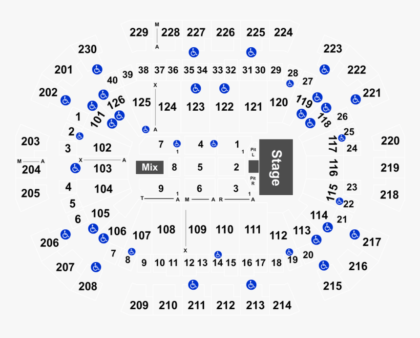 Target Center, Minneapolis MN - Seating Chart View