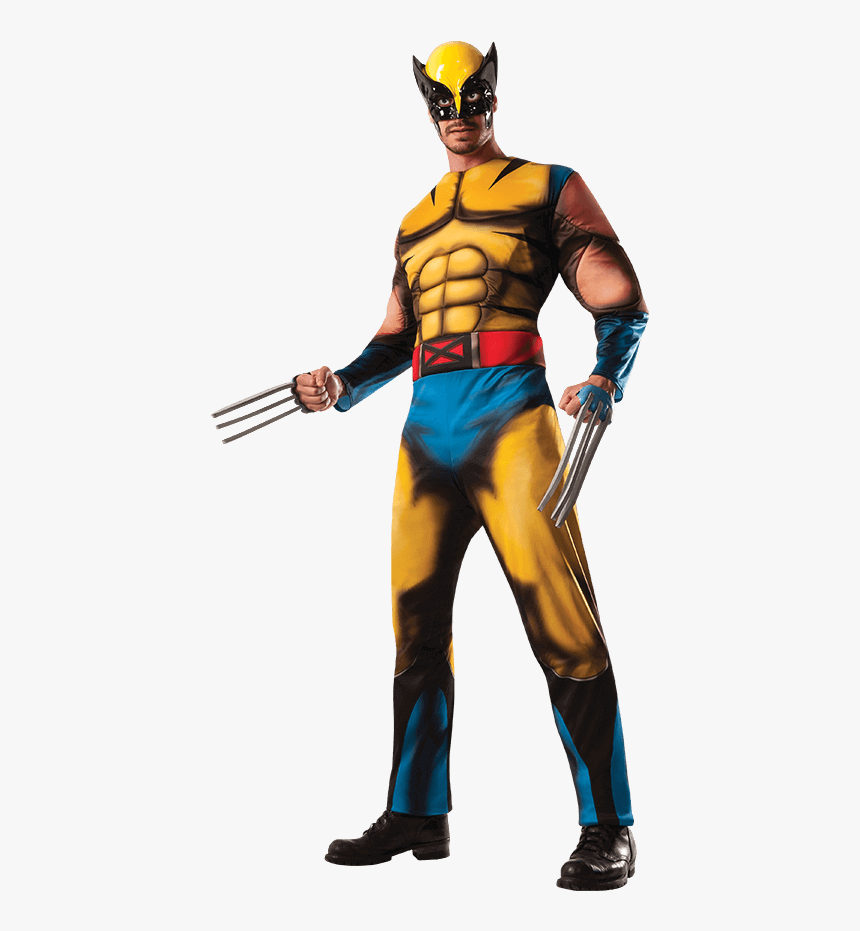 Mens Deluxe Wolverine Costume - Marvel Wolverine, HD Png Download, Free Download