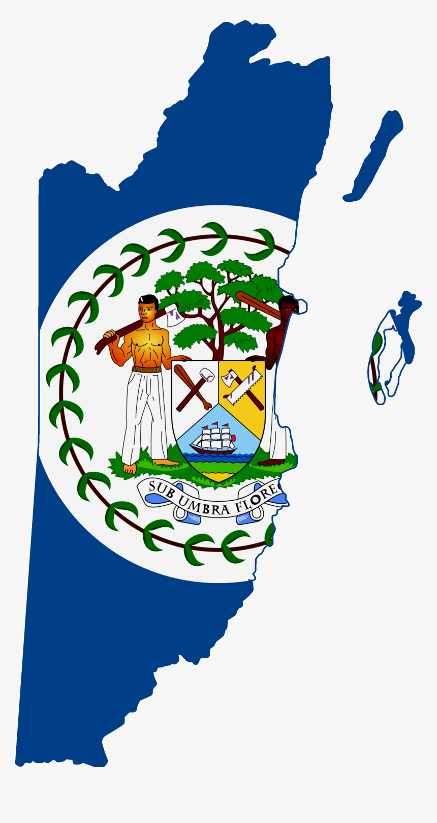 Flag Map Of British Honduras (1950 - Belize Flag, HD Png Download, Free Download