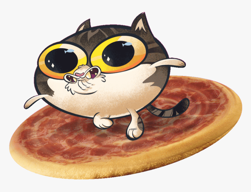 Dj Pizza Cat Gif , Png Download - Cartoon, Transparent Png, Free Download