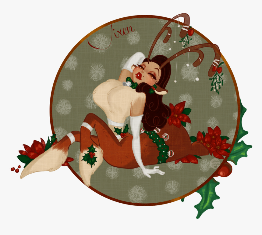 Reindeer Pinup, HD Png Download, Free Download