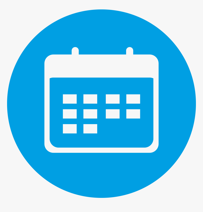 Calendar Icon Blue Png, Transparent Png, Free Download