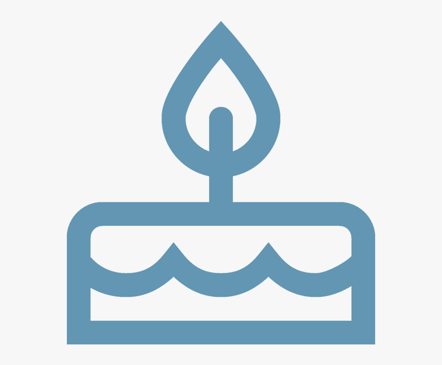 Cake Icon Blue Icone Anniversaire Hd Png Download Kindpng