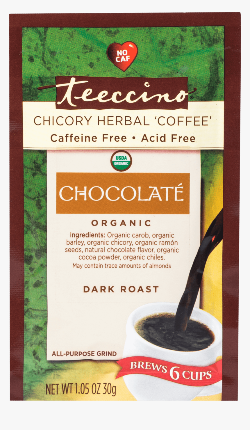 Teeccino Herbal Coffee Hazelnut, HD Png Download, Free Download