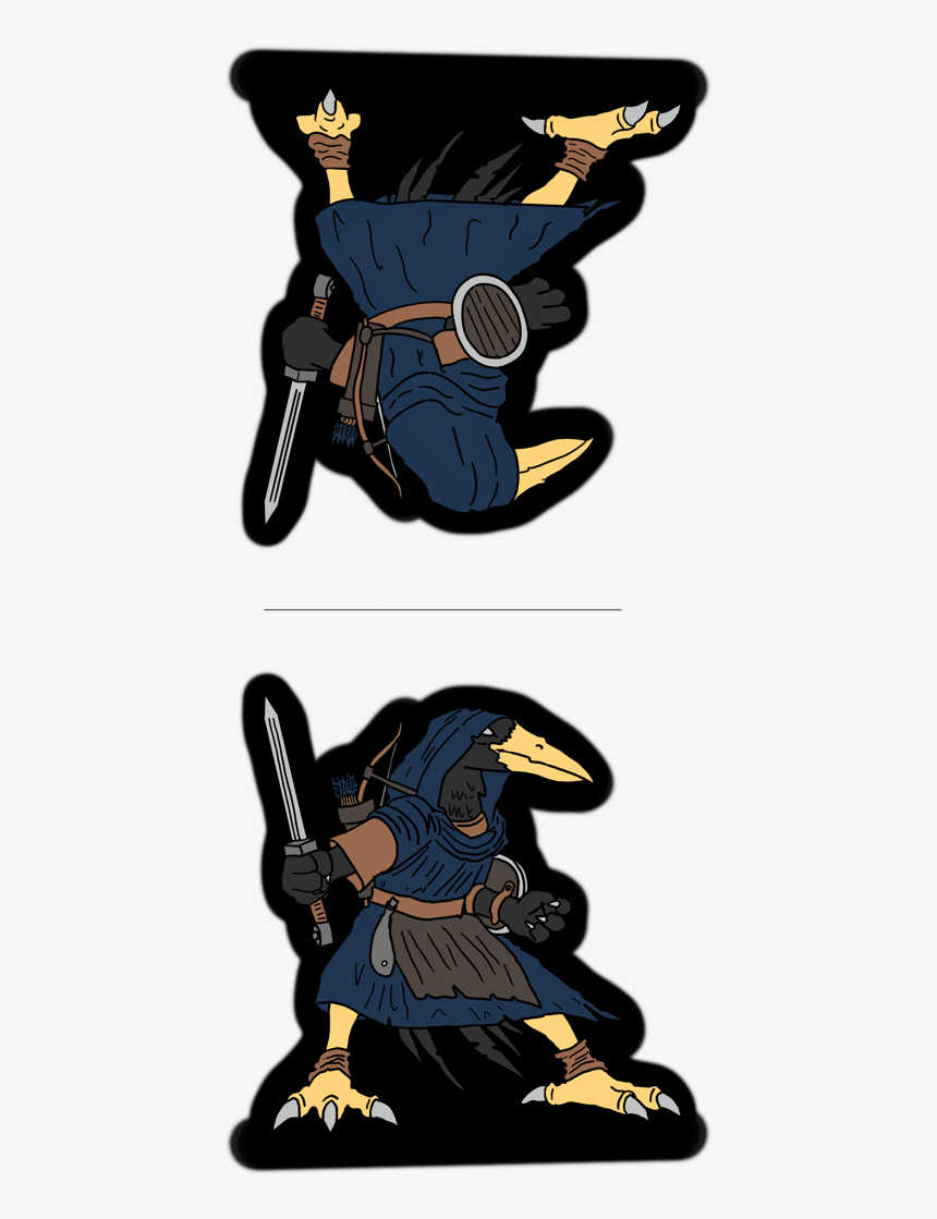 Kenku Birdman Reporting For Duty - Kenku Paper Miniature, HD Png Download, Free Download