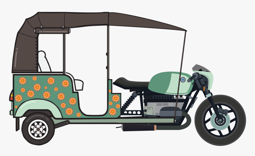 Tuk Tuk Drawing Png, Transparent Png, Free Download