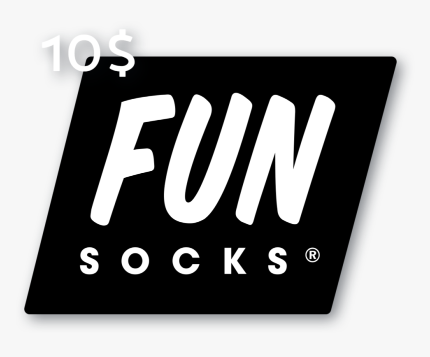 10 Dollar Gift Card - Fun Socks, HD Png Download, Free Download