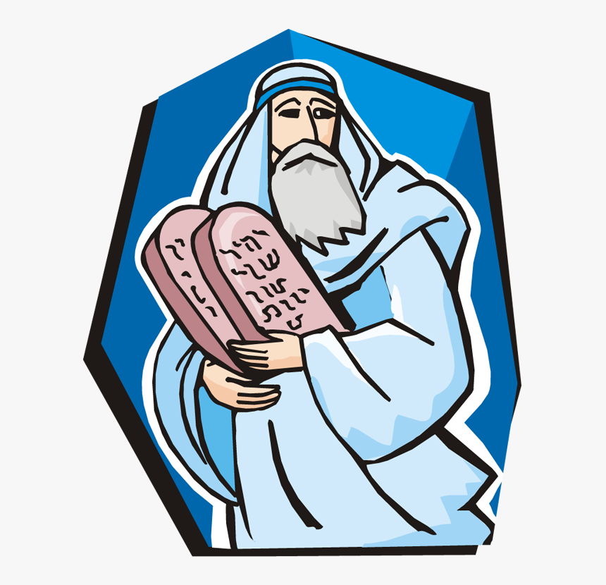 moses ten commandments clipart