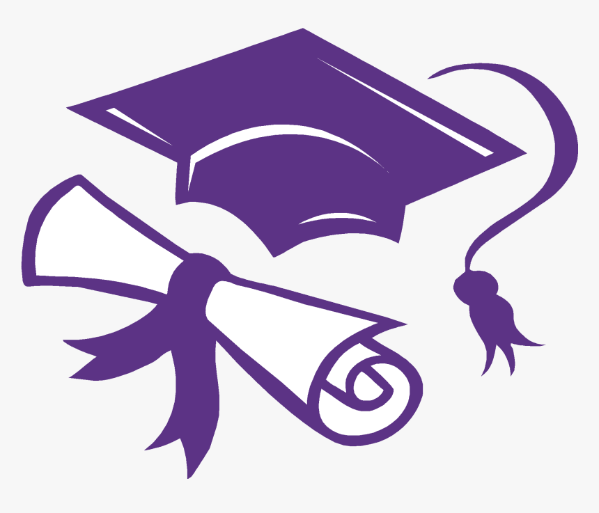 Clip Art Graduation Ceremony Openclipart Diploma Free - Purple Graduation Cap Clipart, HD Png Download, Free Download