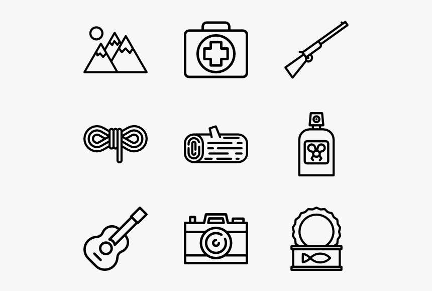 Camping Collection - Power Tools Drawing, HD Png Download, Free Download