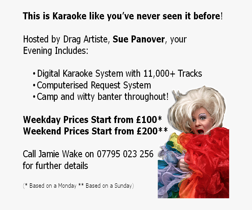 Drag Karaoke Hosted By Drag Queen Sue Panover - Lace Wig, HD Png Download, Free Download