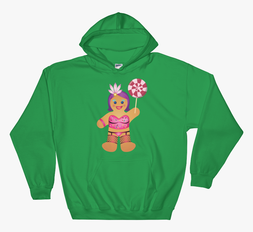 Gingerbread Drag Queen Hoodie Swish Embassy - Black Sweatshirt With Red Roses, HD Png Download, Free Download