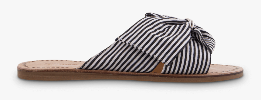 Black And White Striped Sandals Flat, HD Png Download, Free Download