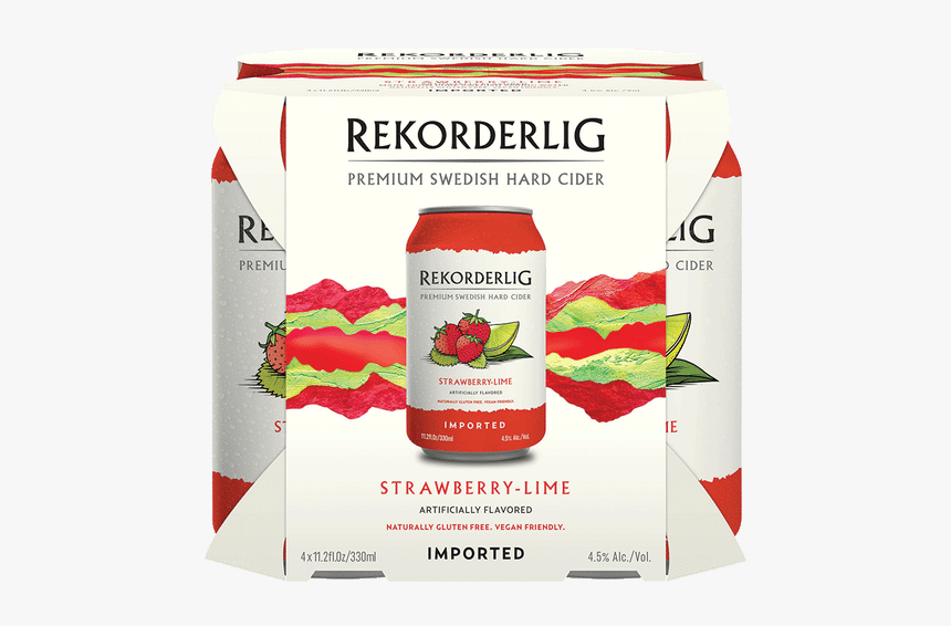 Rekorderlig Strawberry Lime Cider - Rekorderlig Cider, HD Png Download, Free Download