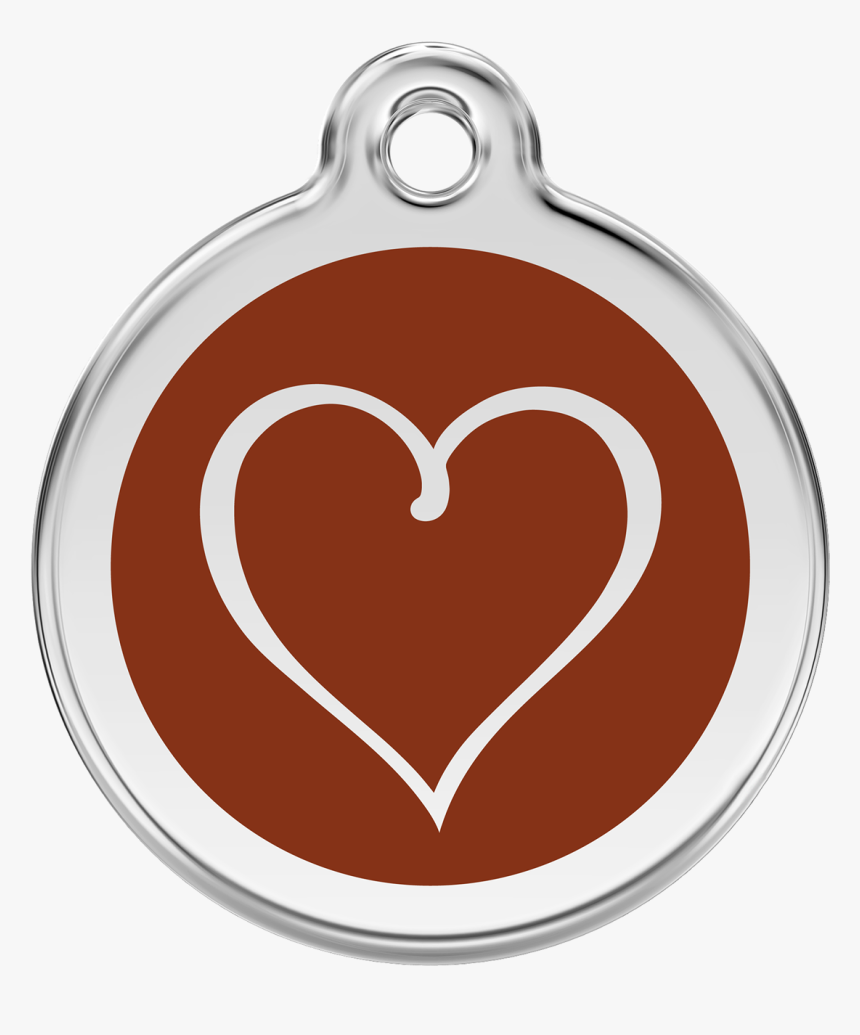 Red Dingo Tribal Heart Cat Id Tag - Transparent Ornament British Flag, HD Png Download, Free Download