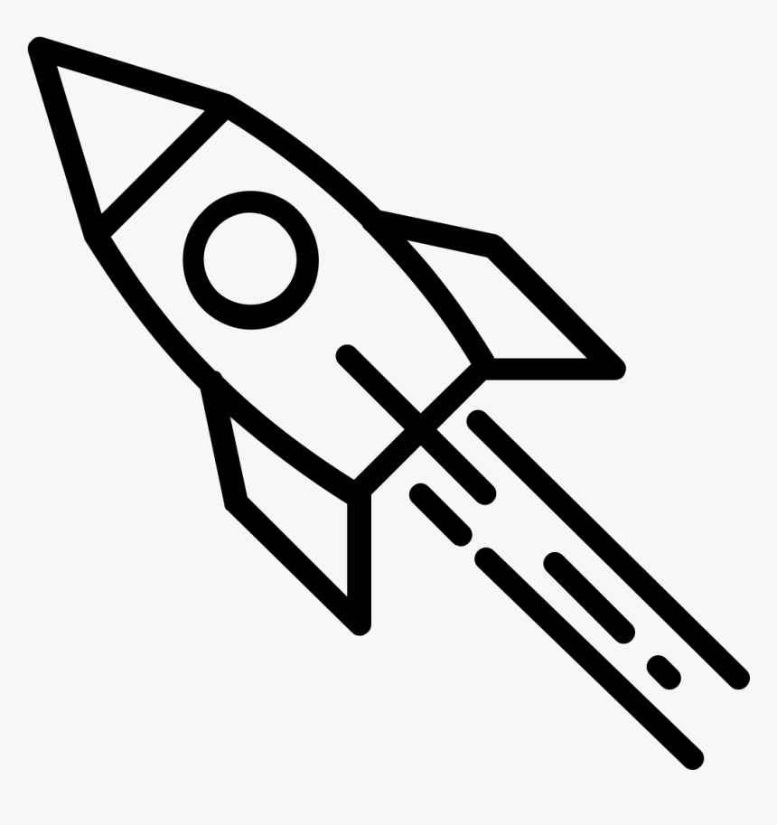 Rocket Launch - 儿童 简 笔画 火箭, HD Png Download - kindpng