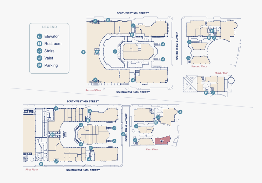 East Courtyard By Baru Latin Bar - Blue Martini Lounge Floor Plans, HD Png Download, Free Download