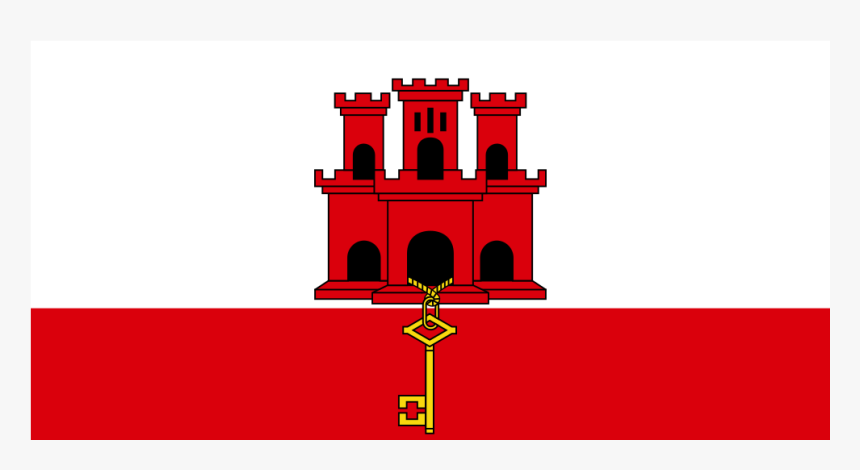 Gi Gibraltar Flag Icon - Gibraltar Flagg, HD Png Download, Free Download