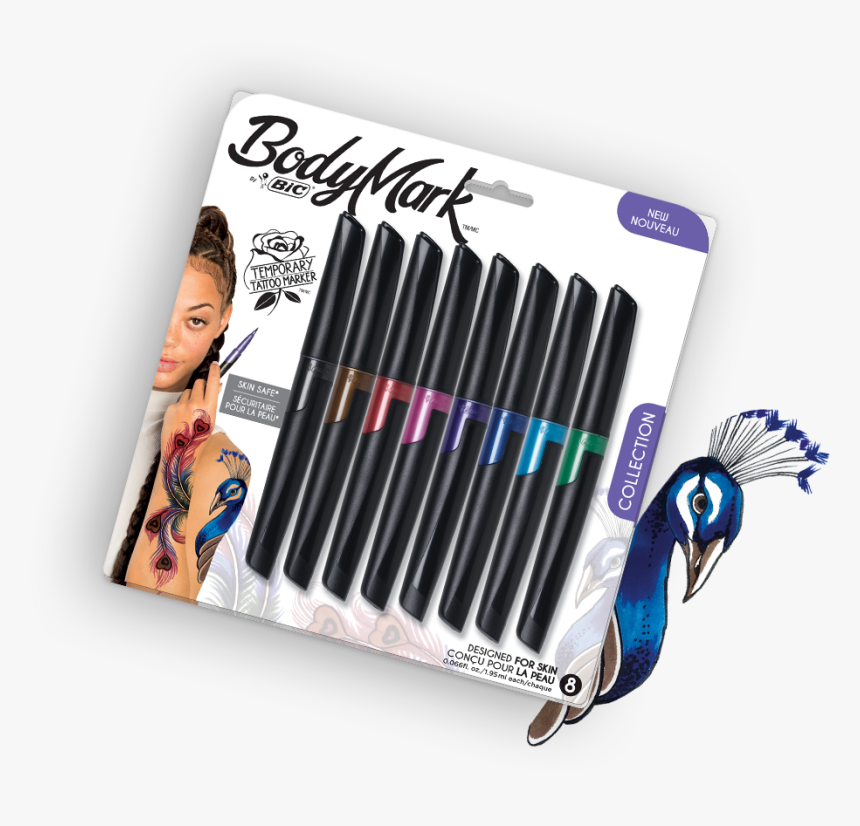 A Promotional Image - Bic Temporary Tattoo Marker, HD Png Download, Free Download