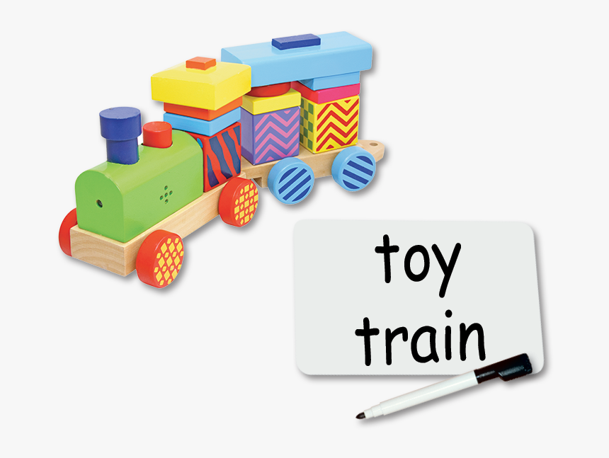 A Toy Train And A Blank Sliding Word Card With The - Educacion Infantil, HD Png Download, Free Download