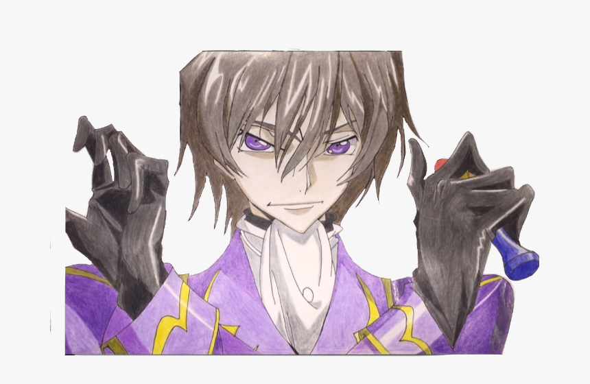 Lelouch Otaku Anime Codegeass Cc Freetoedit - Anime, HD Png Download, Free Download