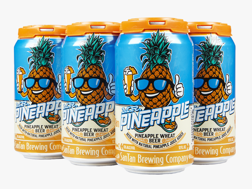 Mr Pineapple 6 Pack Angle Dry - Beer Made With Pineapple, HD Png Download, Free Download