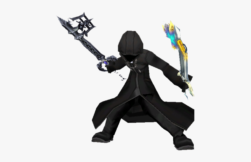 Hooded Dual Wield Roxas, HD Png Download, Free Download