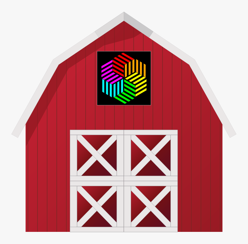 Barn Quilt - Red Barn Png, Transparent Png, Free Download