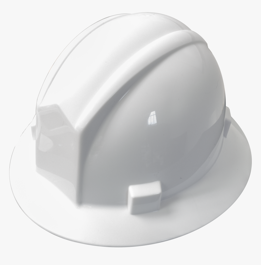 White Full Brim Hard Hat W/ratchet - Hard Hat, HD Png Download, Free Download