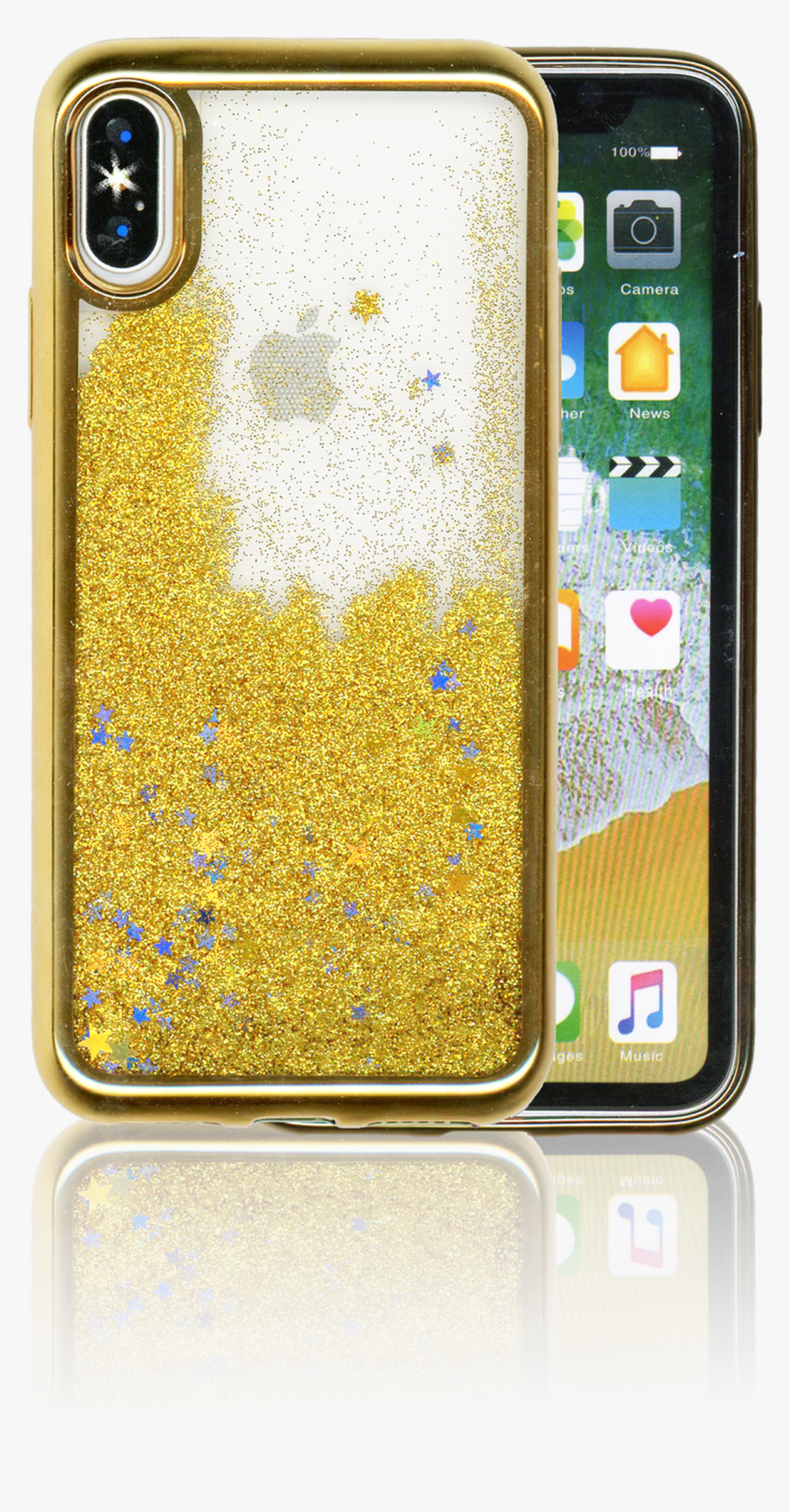 Iphone X/10/xs Mm Electroplated Water Glitter Case - Iphone X Water Case, HD Png Download, Free Download
