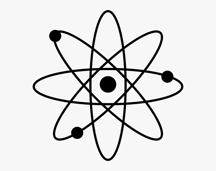 Atomic Clipart - Atoms Black And White, HD Png Download, Free Download