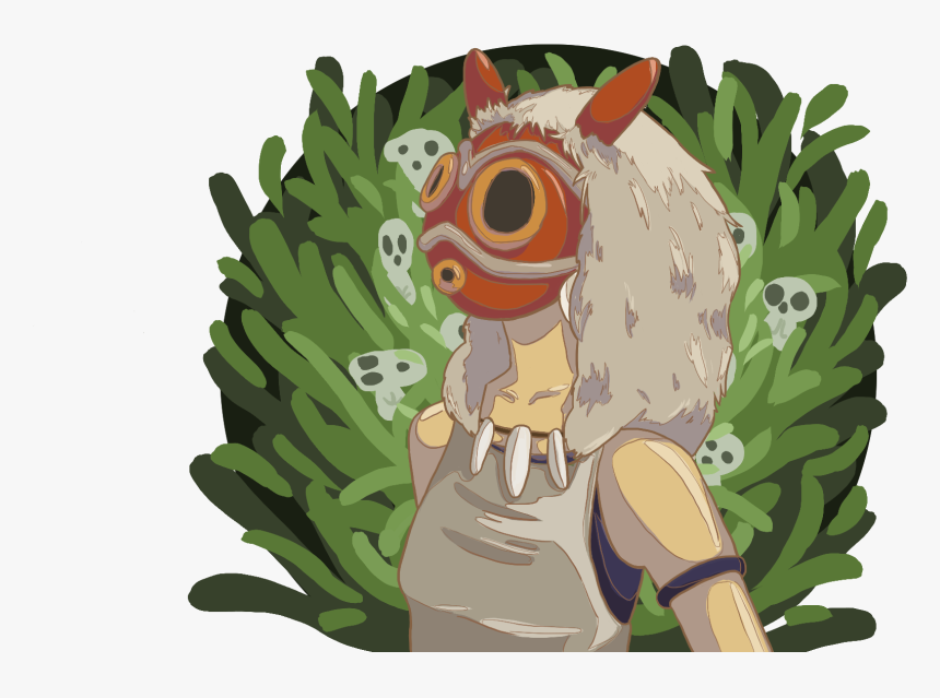 Mononoke Hime - Cartoon, HD Png Download, Free Download