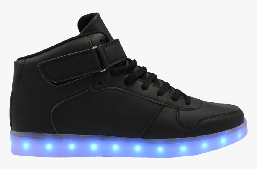 Mens Black Ledshoes Lowtops - Sneakers, HD Png Download, Free Download