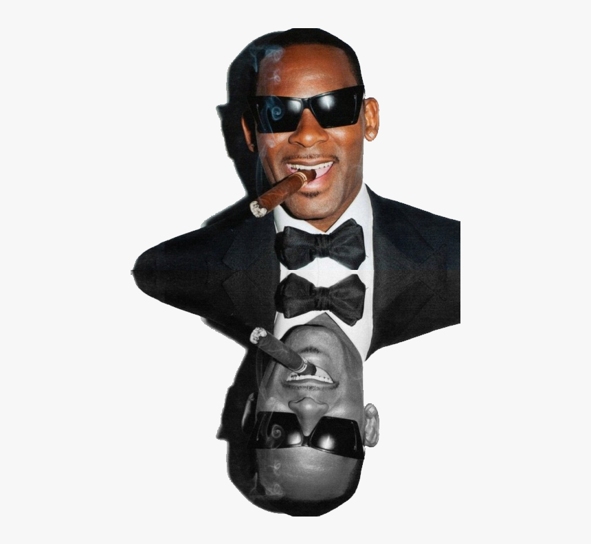 R Kelly Smoking Bw - R Kelly Smoking Cigars, HD Png Download, Free Download