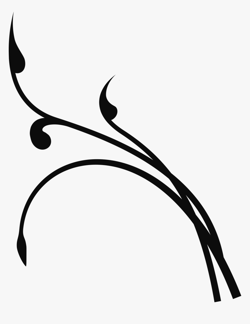 Branch Clip Art - Art Nouveau Line Png, Transparent Png, Free Download