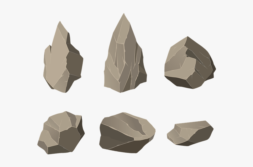 Rock, Stones, Transparent, Stone, Rocks, Pointed - Origami, HD Png Download, Free Download