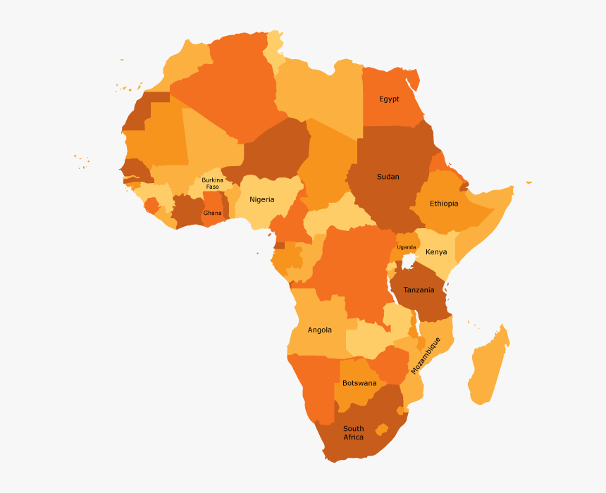 Africa Map Vector Png - African Map Vector Png, Transparent Png - kindpng