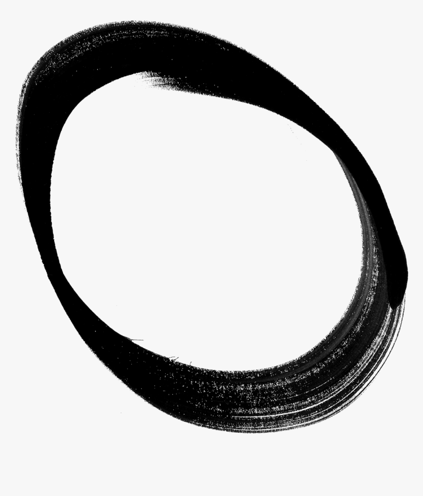 Brushstroke Circle Body Jewelry Circle Black Brush Stroke Png