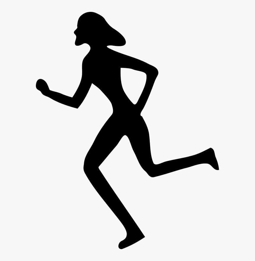 Free Vector Woman Running - Woman Running Clip Art, HD Png Download, Free Download