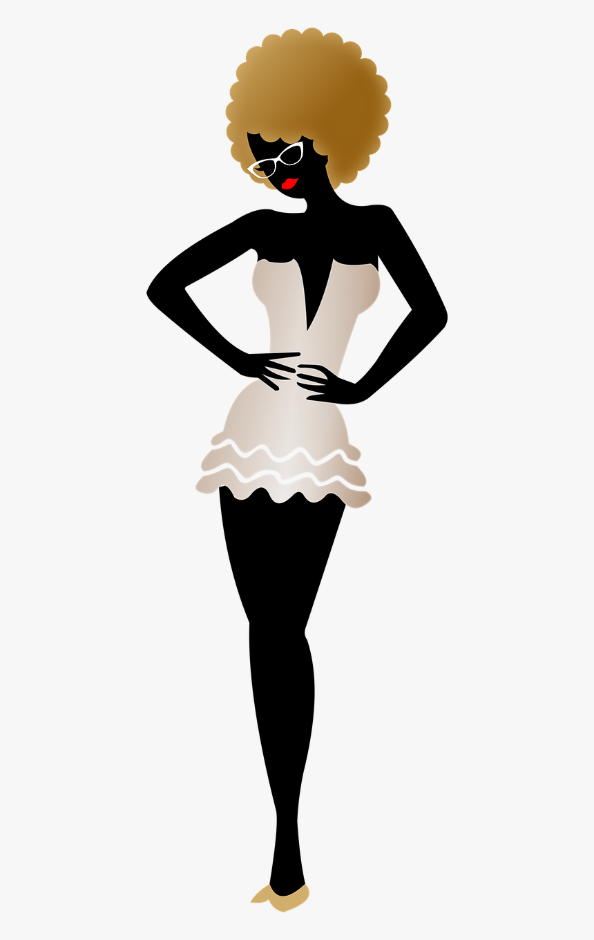 Woman Vector Illustration Free Picture - Desenho Mulher Negra Png, Transparent Png, Free Download