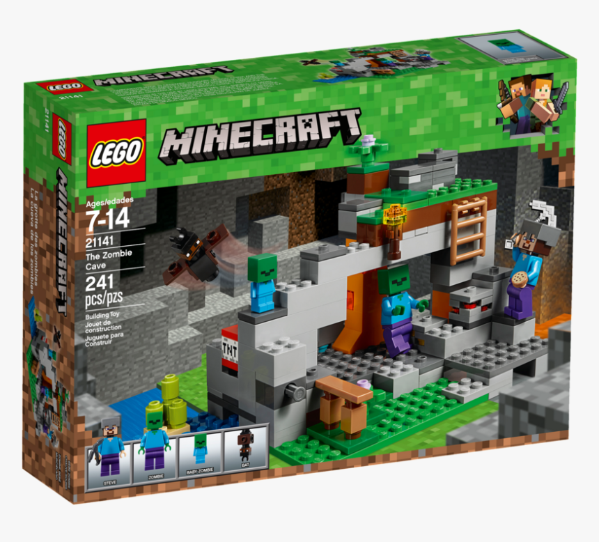 Lego Minecraft 21141 The Zombie Cave, HD Png Download, Free Download