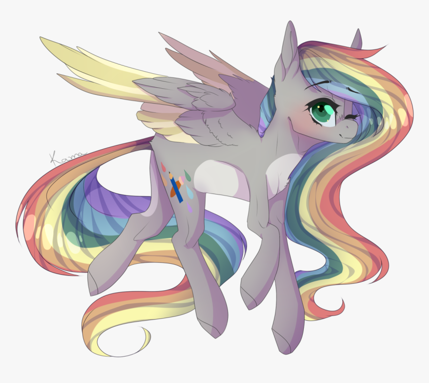 Skimea, Colored Wings, Female, Mare, Multicolored Wings, - Cartoon, HD Png Download, Free Download