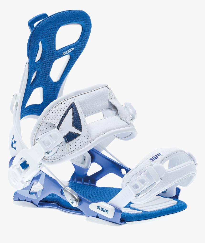 White Blue Snowboard Bindings, HD Png Download, Free Download